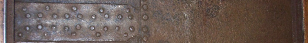 Gebikt en geborsteld vlak van klassiek woonschip