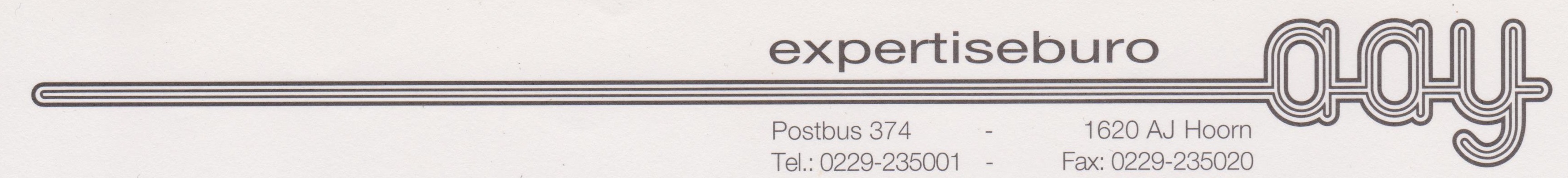 Expertiseburo Aaij - het briefhoofd